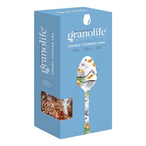 Гранола Granolife кокос-семена чиа 200 г в ЭССЕН
