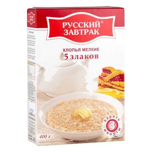 Хлопья 5 злаков Русский завтрак мелкие 400 г в ЭССЕН