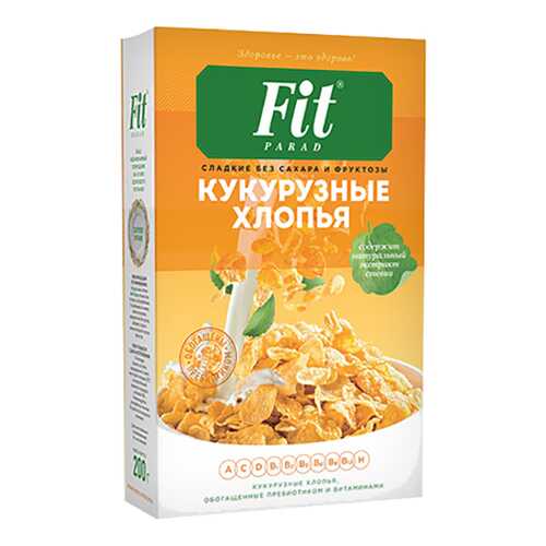 Хлопья Fit Parad кукурузные в ЭССЕН