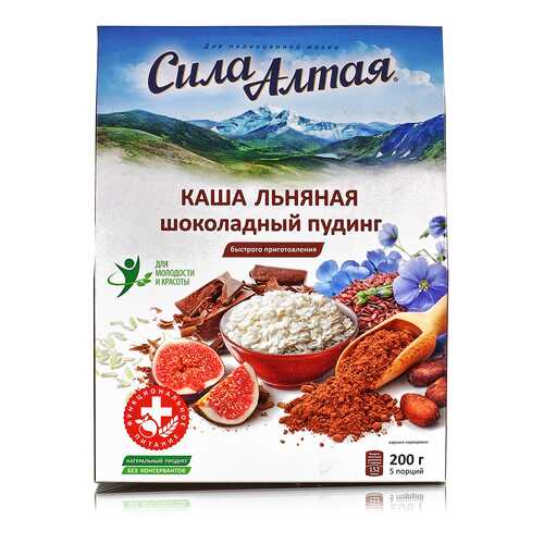 Каша Специалист льняная шоколадный пудинг 5 пакетов 200 г в ЭССЕН