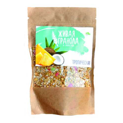 Живая гранола с проростками тропическая 130 г в ЭССЕН