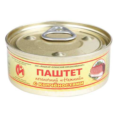 Консервы мясные ЙОМ паштет печеночный с копченостями №1 с ключом 100 г в ЭССЕН