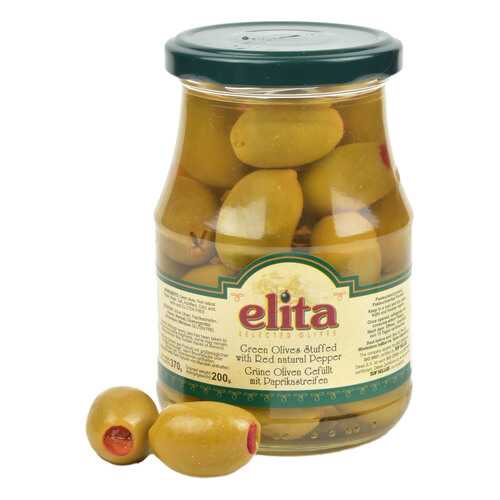 Оливки с Перцем ELITA 360 гр. (Греция) в ЭССЕН