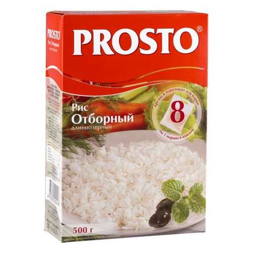 Рис Prosto отборный длиннозерный в пакетиках 500 г в ЭССЕН