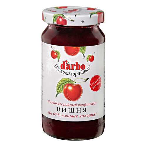 Конфитюр «Вишня» низкокалорийный, d'arbo, 220 г, Австрия в ЭССЕН