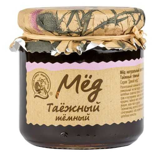 Мед цветочный Кедровый бор таежный темный 245 г в ЭССЕН