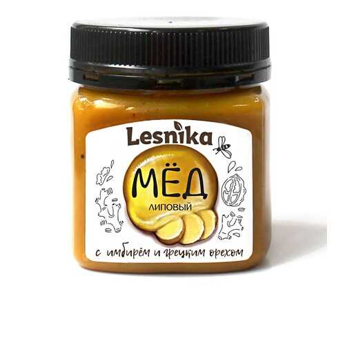 Мед Lesnika липовый с имбирем и грецким орехом 250гр. в ЭССЕН