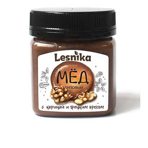 Мед Lesnika липовый с корицей и грецким орехом 250гр в ЭССЕН