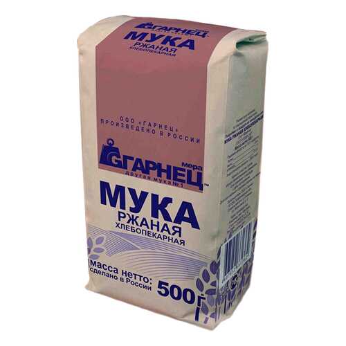 Мука Гарнец ржаная 500 г в ЭССЕН