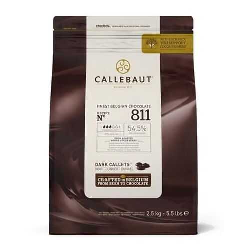 Шоколад темный Callebaut 54.5% какао (811-RT-U71) 2.5 кг в ЭССЕН