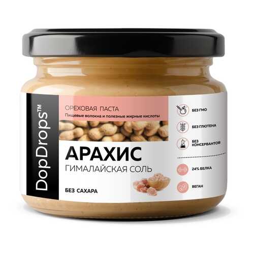 Арахисовая паста DopDrops с гималайской солью 250г в ЭССЕН