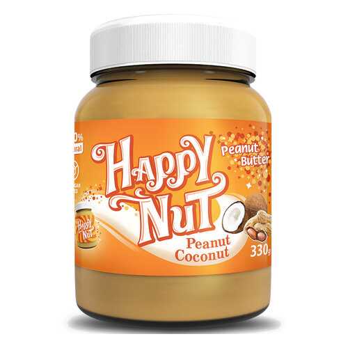 Арахисовая паста HAPPY NUT с кокосом 330 г в ЭССЕН