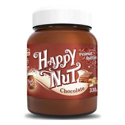 Арахисовая паста Happy nut с темным шоколадом 330 г в ЭССЕН