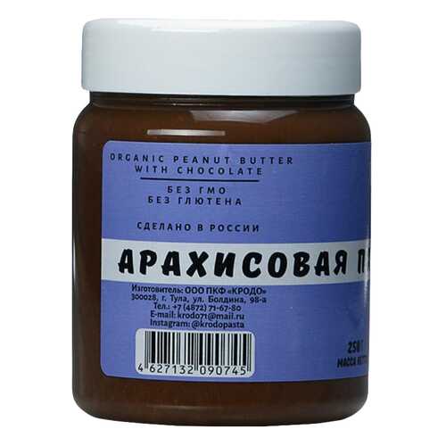 Арахисовая паста Krodo с шоколадом 250 г в ЭССЕН