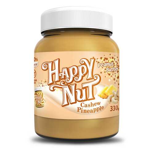 Кешью паста Happy Nut Cashew Pineapple с арахисом и ананасом 330 г в ЭССЕН