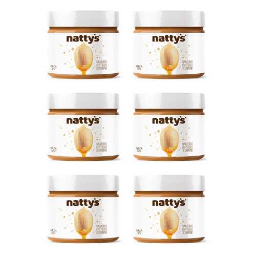 Набор арахисовых паст Nattys Crunchy natbox 6 штук 325 г в ЭССЕН