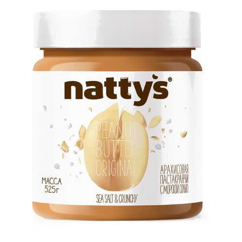 Паста Nattys Crunchy & Sea salt арахисовая хрустящая 525 г в ЭССЕН