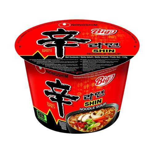 Лапша быстрого приготовления Шин Рамен Nongshim чашка 114 г в ЭССЕН