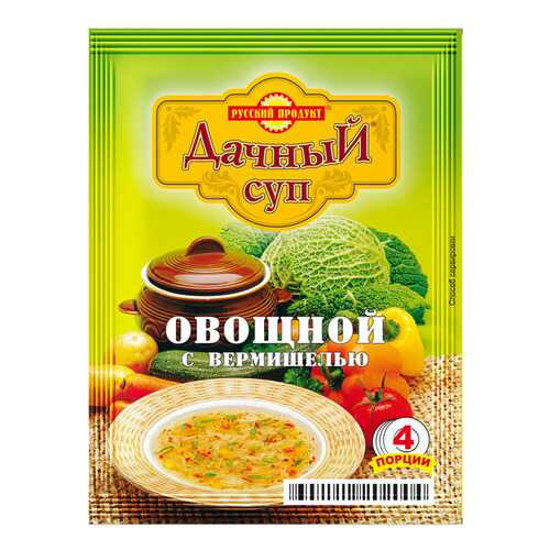 Суп дачный Русский Продукт овощной с вермишелью варочный 60 г в ЭССЕН