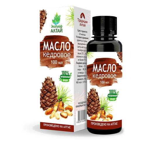 Масло кедровое Эколайф АЛТАЙ, 100мл в ЭССЕН