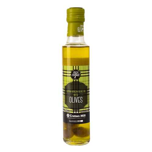 Масло оливковое Cretan Mill Extra Virgin нерафинированное с оливками, 250мл, Греция в ЭССЕН