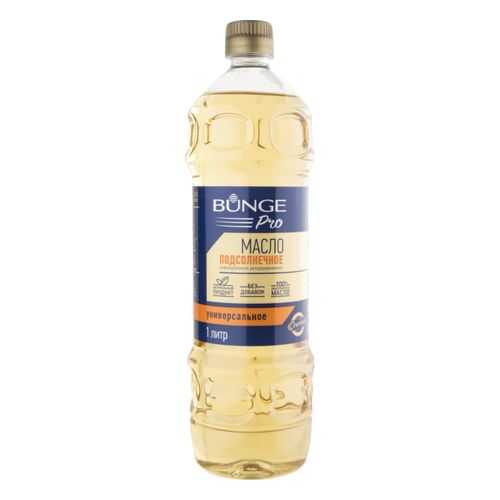 Масло подсолнечное Bunge Pro рафинированное дезодорированное 1 л в ЭССЕН