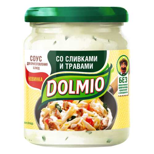 Соус на основе растительных масел Dolmio для приготовления блюд со сливками и травами в ЭССЕН