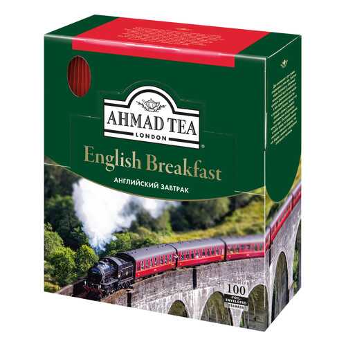 Чай черный Ahmad Tea english breakfast 100 пакетиков в ЭССЕН