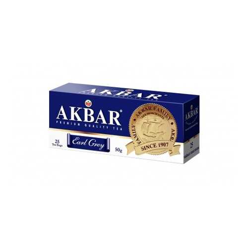 Чай черный Akbar earl grey с медалью 25 пакетиков в ЭССЕН