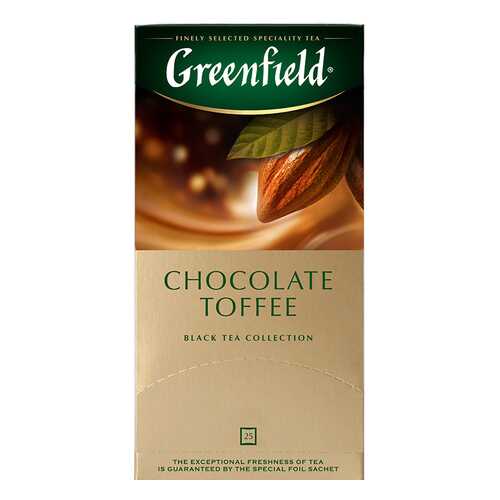 Чай черный Greenfield Chocolate Toffee 25 пакетиков в ЭССЕН