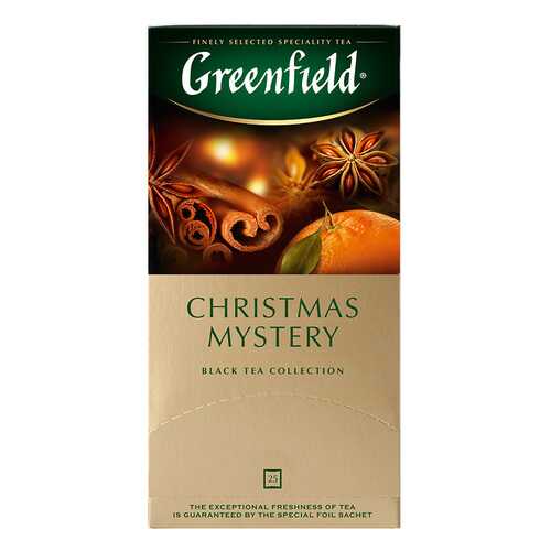 Чай черный Greenfield Christmas Mystery 25 пакетиков в ЭССЕН