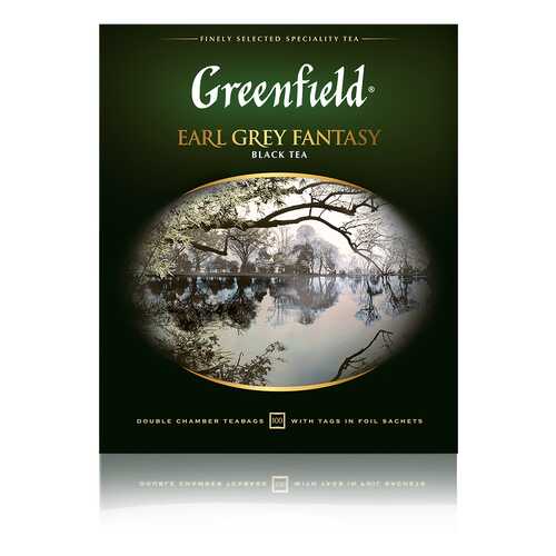 Чай черный Greenfield Earl Grey Fantasy 100 пакетиков в ЭССЕН