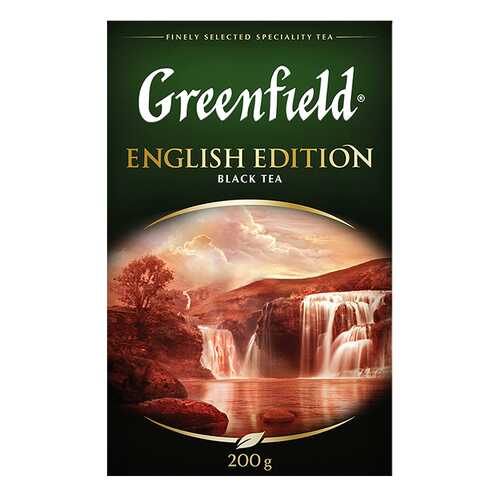 Чай черный листовой Greenfield English Edition 200 г в ЭССЕН