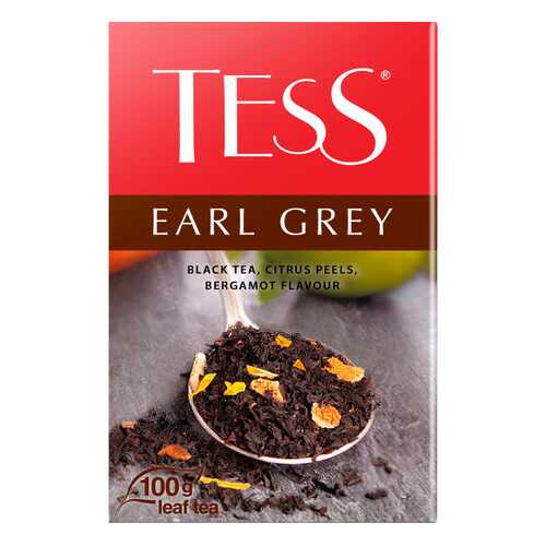 Чай черный листовой Tess Earl Gray 100 г в ЭССЕН