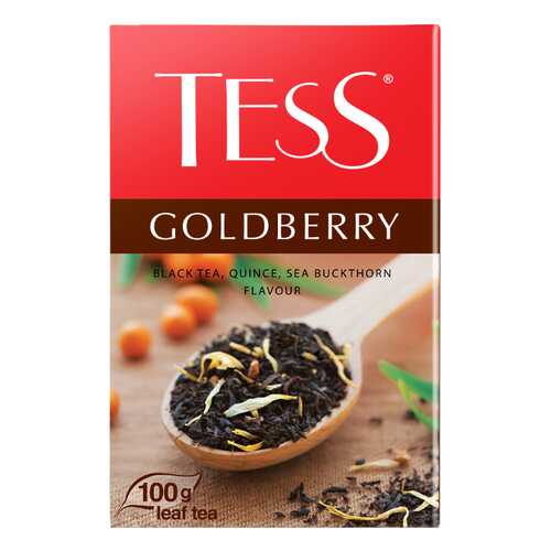 Чай черный листовой Tess Goldberry 100 г в ЭССЕН