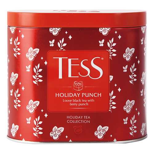 Чай черный листовой Tess Holiday Punch 100 г в ЭССЕН