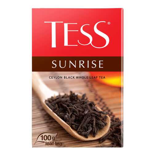 Чай черный листовой Tess Sunrise 100 г в ЭССЕН