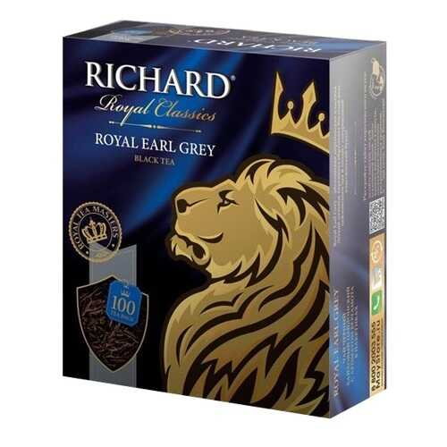 Чай черный Richard royal earl grey 100 пакетиков в ЭССЕН