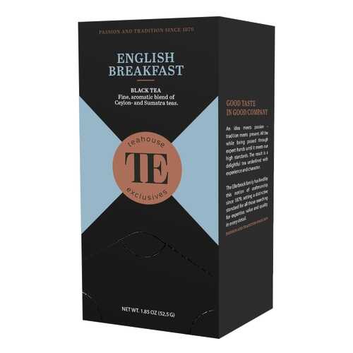 Чай черный Teahouse Exclusives Английский Завтрак 20 пакетиков в ЭССЕН