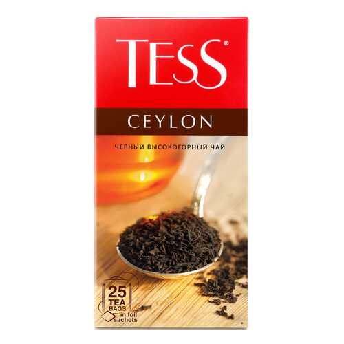 Чай черный Tess Ceylon 25 пакетиков в ЭССЕН