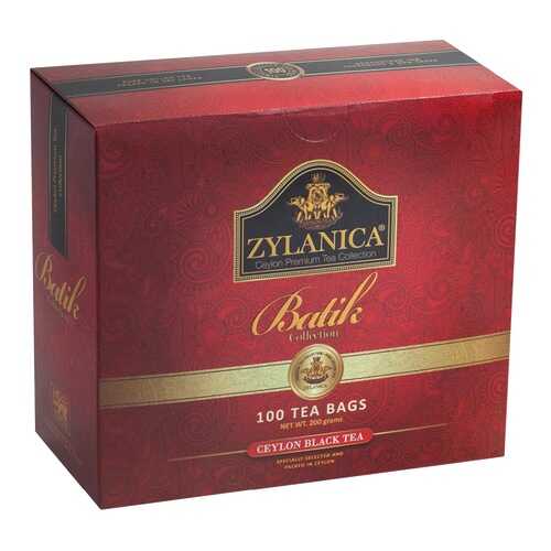 Чай черный Zylanica batik design 100 пакетиков в ЭССЕН