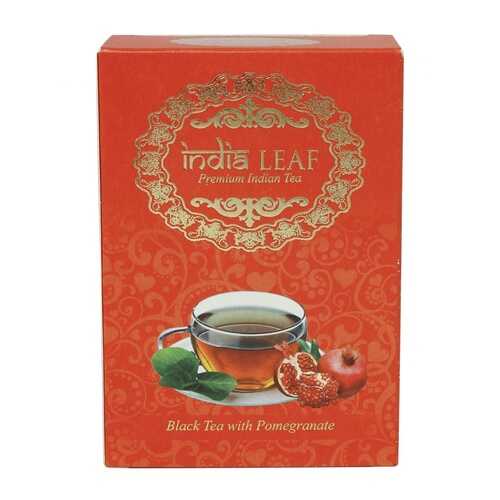 Чай India leaf С гранатом, черный среднелистовой с добавками, 100 гр в ЭССЕН