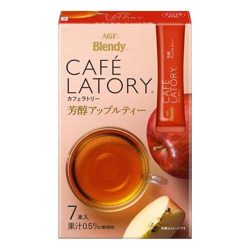 Чай растворимый AGF Cafe Latory Бленди латте яблоко в стиках 7*6.5 г в ЭССЕН