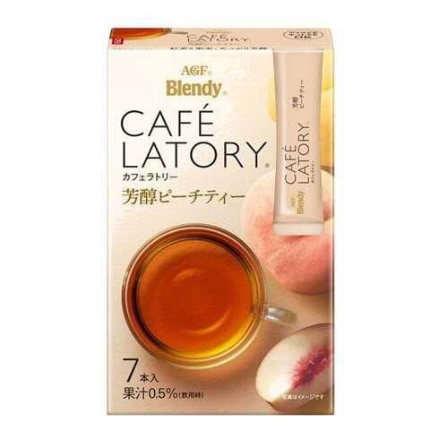 Чай растворимый AGF Cafe Latory Бленди персиковый в стиках 6*11 г в ЭССЕН