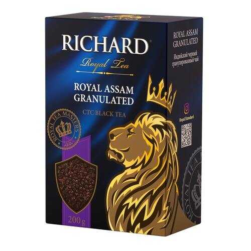 Чай Richard Royal Assam Granulated черный ганулированный 200 г в ЭССЕН