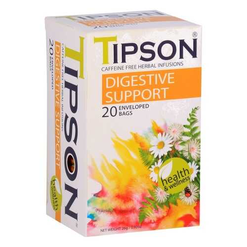 Чай Tipson Degestive support, травяной, 20 пакетиков в ЭССЕН