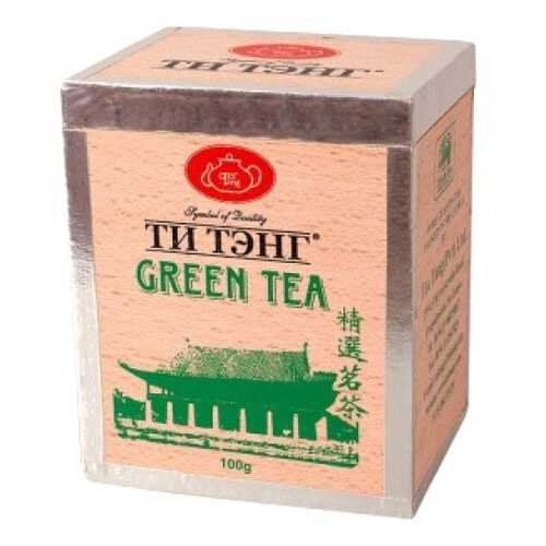 Чай весовой зеленый Ти Тэнг green tea в деревянном ящичке 100 г в ЭССЕН