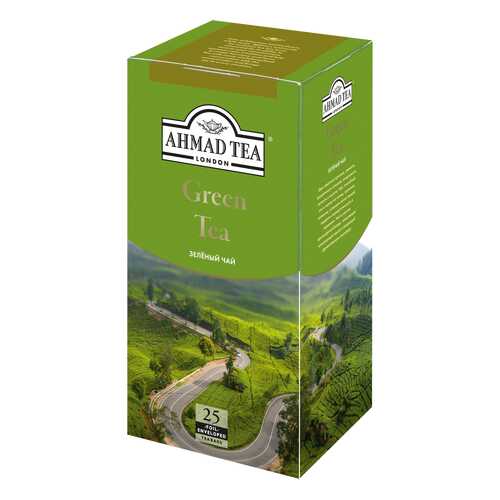 Чай зеленый Ahmad Tea 25 пакетиков в ЭССЕН