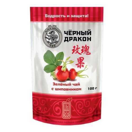 Чай зеленый Черный дракон с шиповником 100 г в ЭССЕН