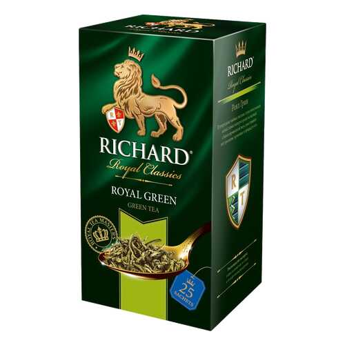 Чай зеленый Richard royal green 25 пакетиков в ЭССЕН